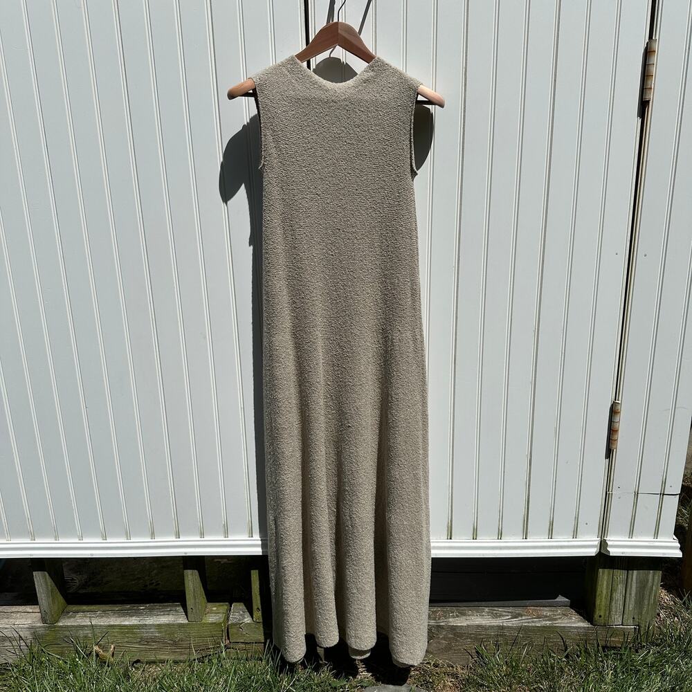 Lauren Manoogian Cotton Bouclé Shell Dress Size 1 Small Pumice Taupe NWT $530 - Picture 2 of 16
